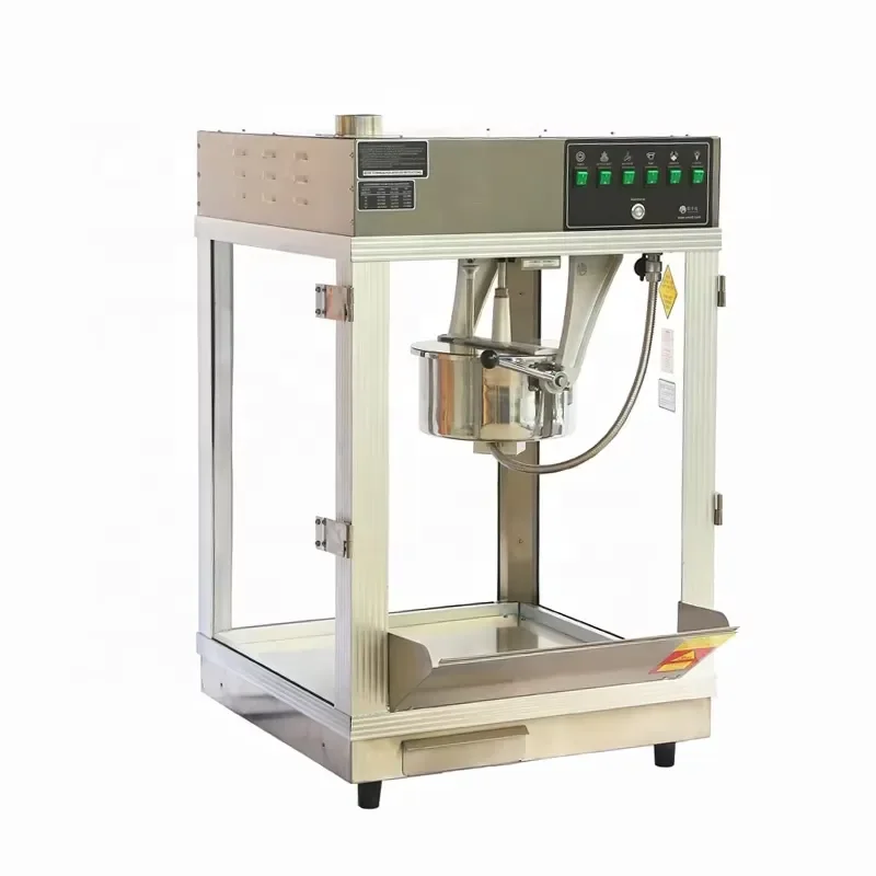 220V 2.8kw Commercial Desktop Popcorn Machine for 500 Seat 16 Ounce Movie Theaters