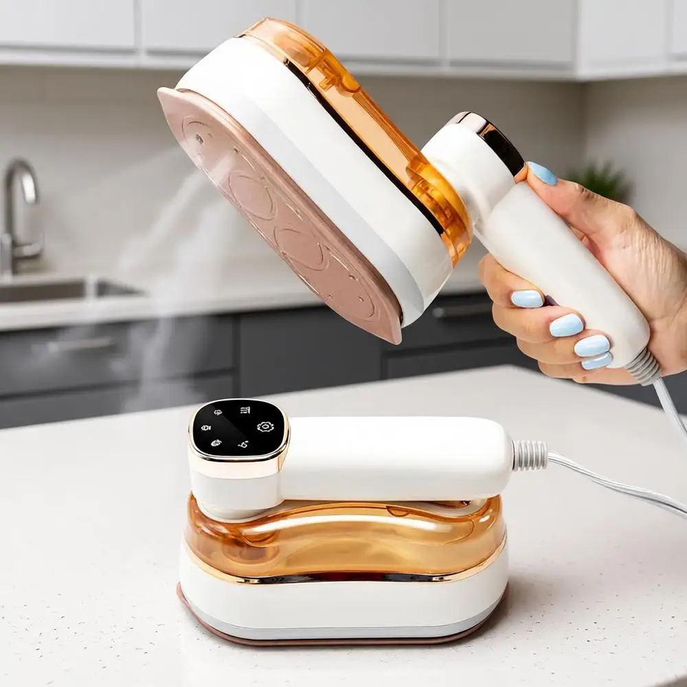 

Портативный отпариватель для одежды и утюг 2-в-1, ручной дорожный паровой утюг, 1200 Вт, нагрев за 20 секунд, складной, резервуар 180 мл, 23 минуты работы на пару, 120 В