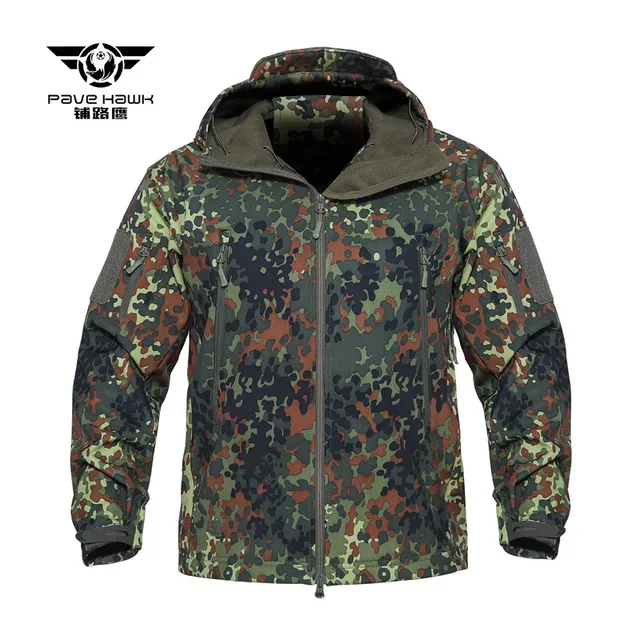 Ulepszona męska kurtka polarowa z miękkiej skorupy Shark Skin Męska kurtka outdoorowa Camping Wspinaczka Sport Trening Odzież Wędkarstwo Polowanie Płaszcz