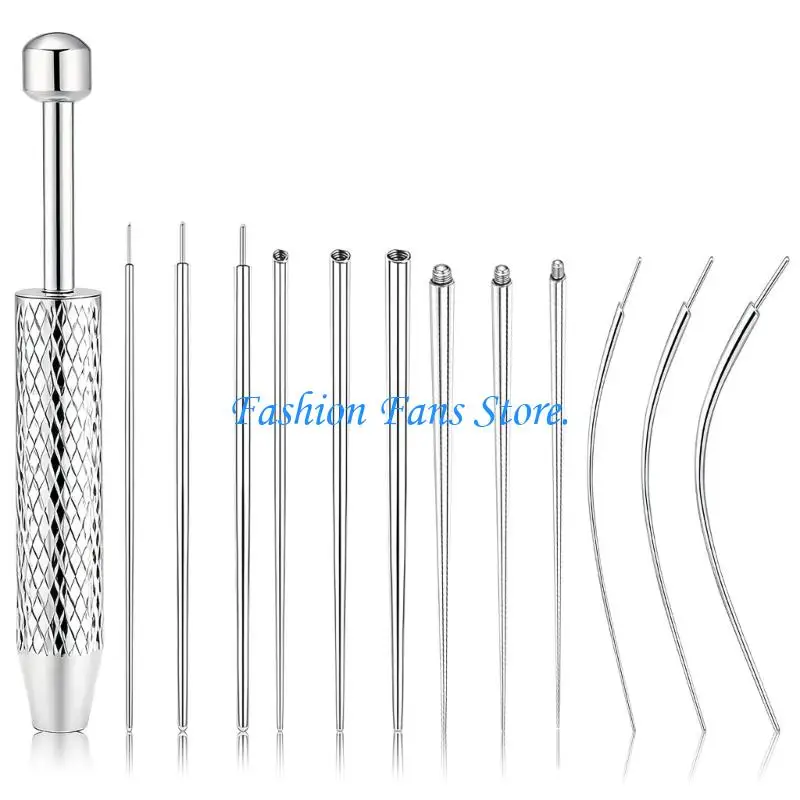  Convenient Body Piercing Grabber Pin Stainless Steel Jewelry Installation Tool