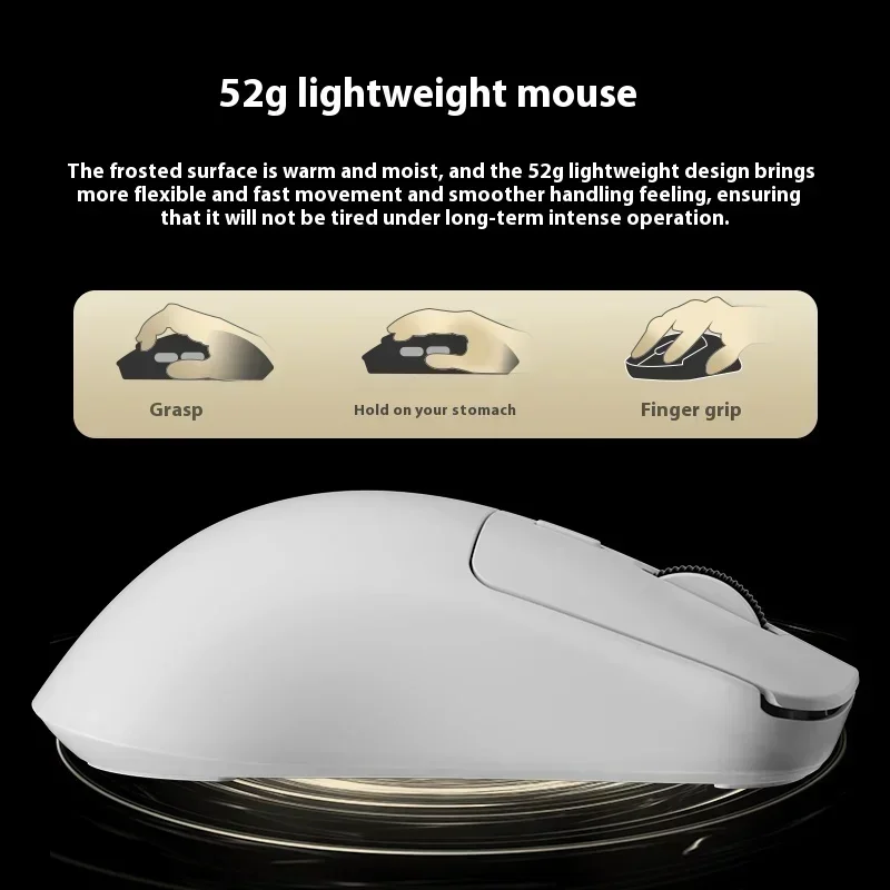 Skn Yinglong E-Sports Game Mouse Paw3950 Sensor  Wireless Bluetooth Wired Lightweight Tri Mode 8k Customized Gaming Accessories