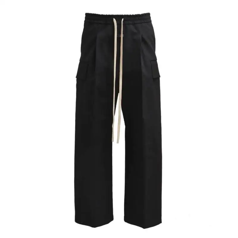 Luźne nylonowe spodnie robocze z kieszeniami Modne, młodzieżowe, jesienno-zimowe nowości w stylu high street, oddychające spodnie z prostymi nogawkami