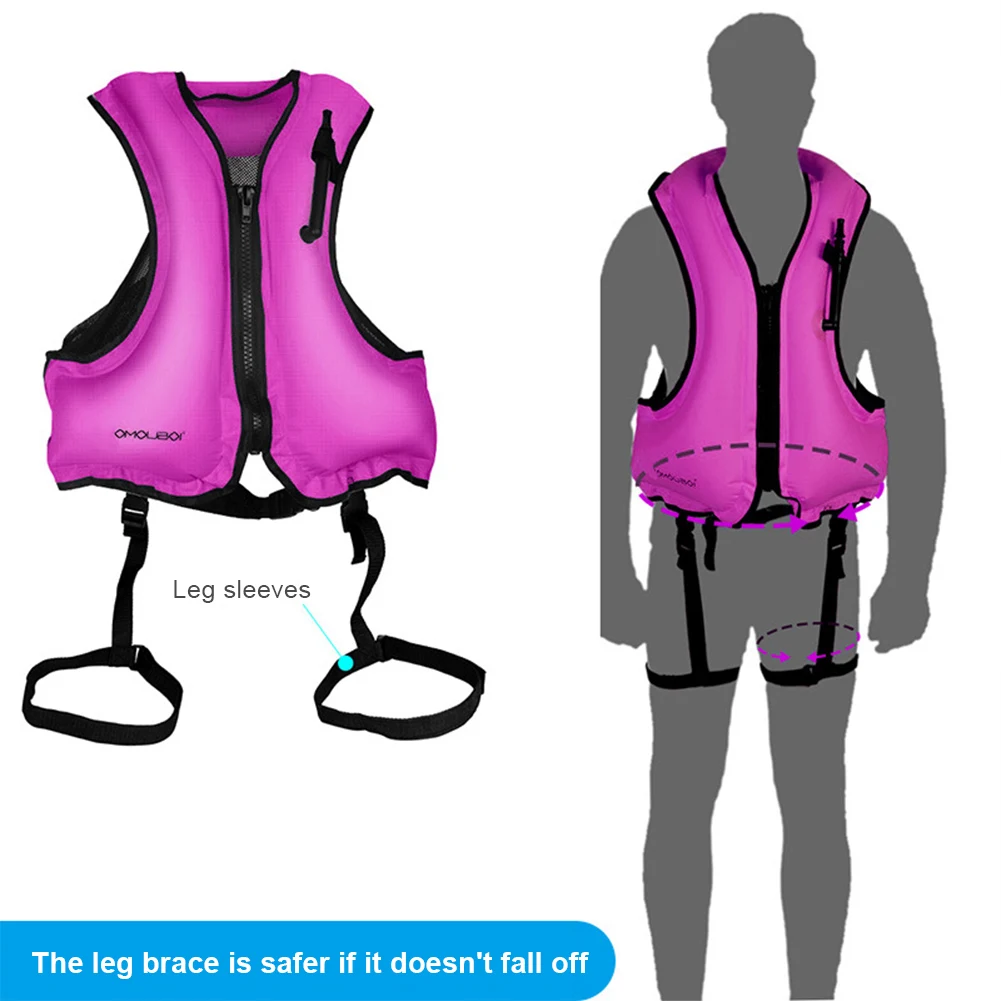 Inflatable Snorkeling Vest – Lightweight Breathable Buoyancy Aid with Adjustable Fit for Swimming, Snorkeling, Kayaking & Boating 3