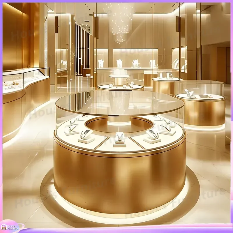 Champagne Gold Shoe Cabinet with LED Light Modern Entryway Storage Organizer High End Display Shelf for Living Room Home
