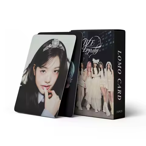 55 Pcs in Stock IVE Jang Wonyoung EMPATHY Album Card Laser Card Photo Card Celebrity Fan Collection Card Postcard Gift