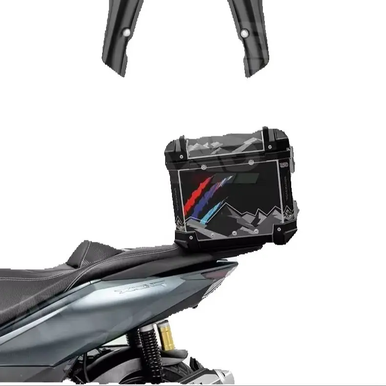 For Honda PCX160: Modified aluminum alloy rear rack/top box mount/rear support bracket—reinforced rear grab rail.