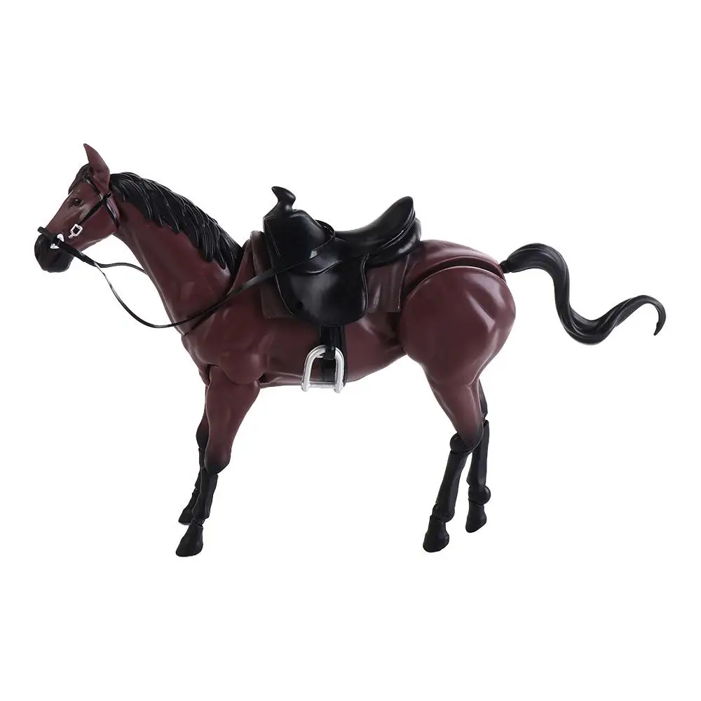 Figurine d'Action de Cheval en Ferrite PVC, Modèle de Peinture d'Artiste à Collectionner Mobile, Multi-Articulations, Beurre