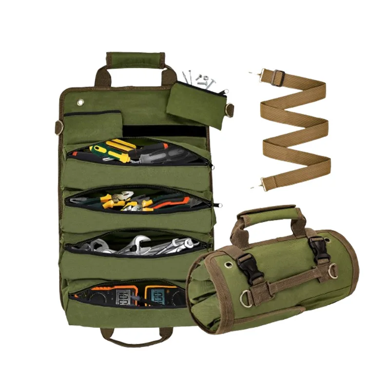 Canvas  Electrician  Tool storage Bagging Hardware tool  Oxford cloth accessory bag Portable roll type