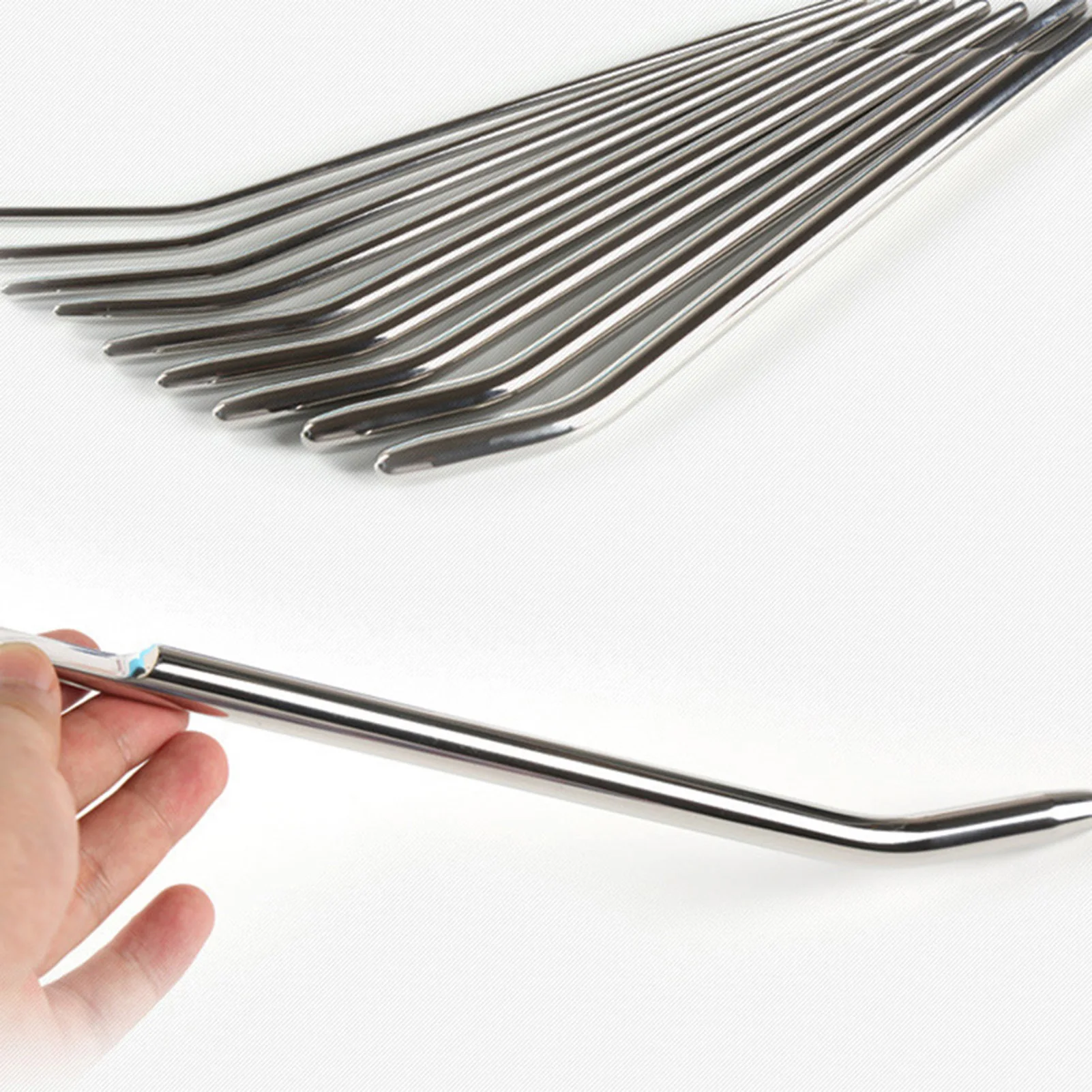 اضافية طويلة الفولاذ المقاوم للصدأ لعبة استثارة القضيب الاستمناء BDSM المعادن القضيب السبر قضيب للرجال الحصان العين عصا توسيع الإحليل #3