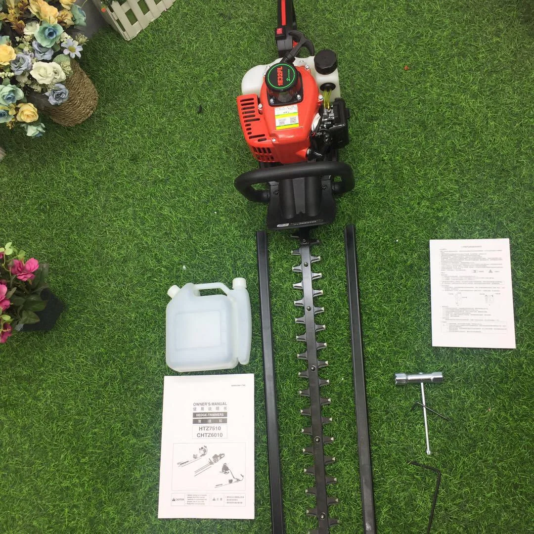 22.5cc 1E32FL Gasoline Double Blade Hedge Trimmer Tea Tree Pruning Machine