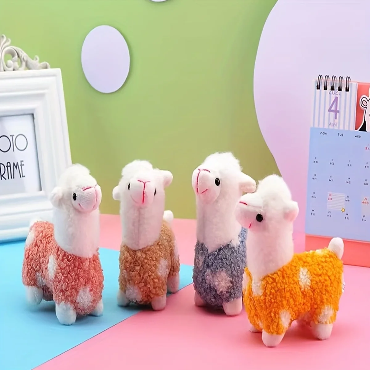 Cute Cartoon Plush Alpaca Pet Toy - Durable plush toy for pets, suitable for daily interaction and boredom relief (random color)