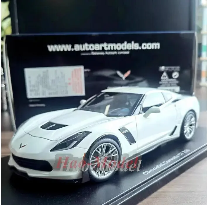 

AUTOart 1:18 для Chevrolet Corvette C7 Z66, литая под давлением модель автомобиля, имитационные игрушки для мальчиков, подарки на день рождения, хобби, демонстрационные украшения