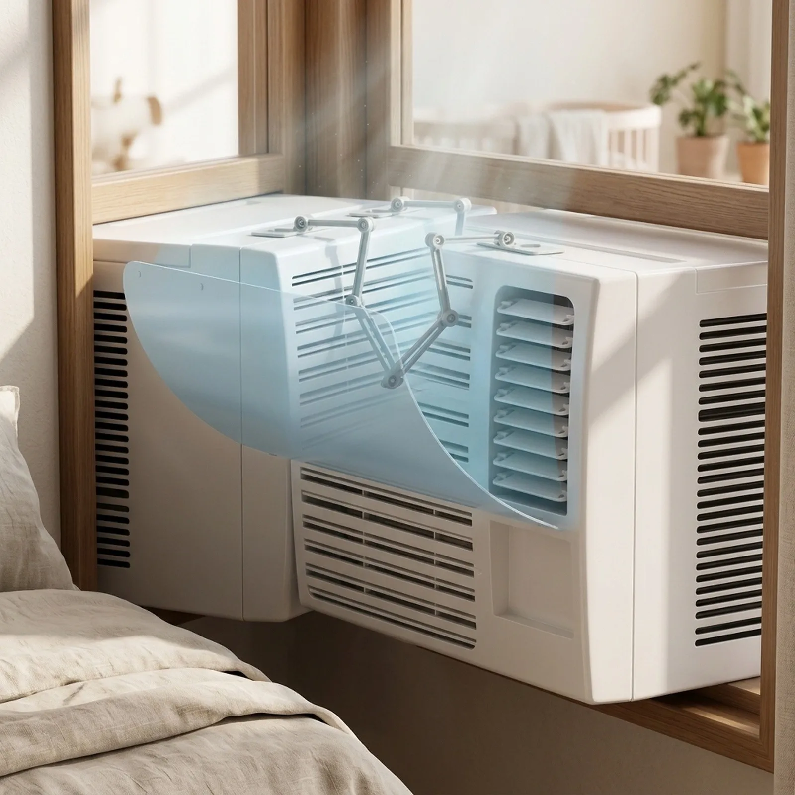 1pc Air Conditioner Deflector For Casement Wind Deflector for Air Deflector AC Deflector Wall Unit Wall AC Unit Up