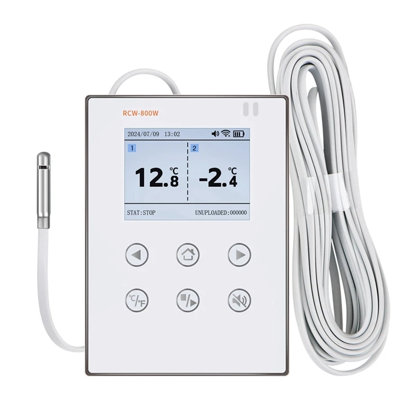 WIFI Real-Time Temperature Humidity Data Logger With External Probe Wireless Monitoring For Cold Chain Management