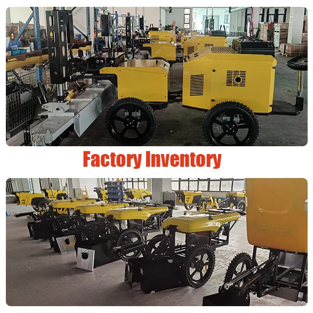 Alta qualità. Schermato automatico in calcestruzzo. Macchina per livellare la costruzione stradale