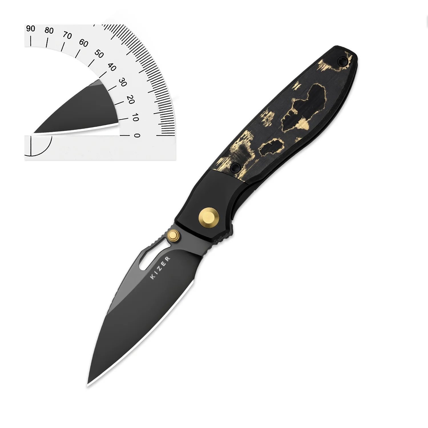 Kizer EDC سكين جيب Ki3746A1/A2/A3 Shrike 2025 جديد S45VN شفرة فولاذية مقبض تيتانيوم بقاء سكاكين تكتيكية قابلة للطي