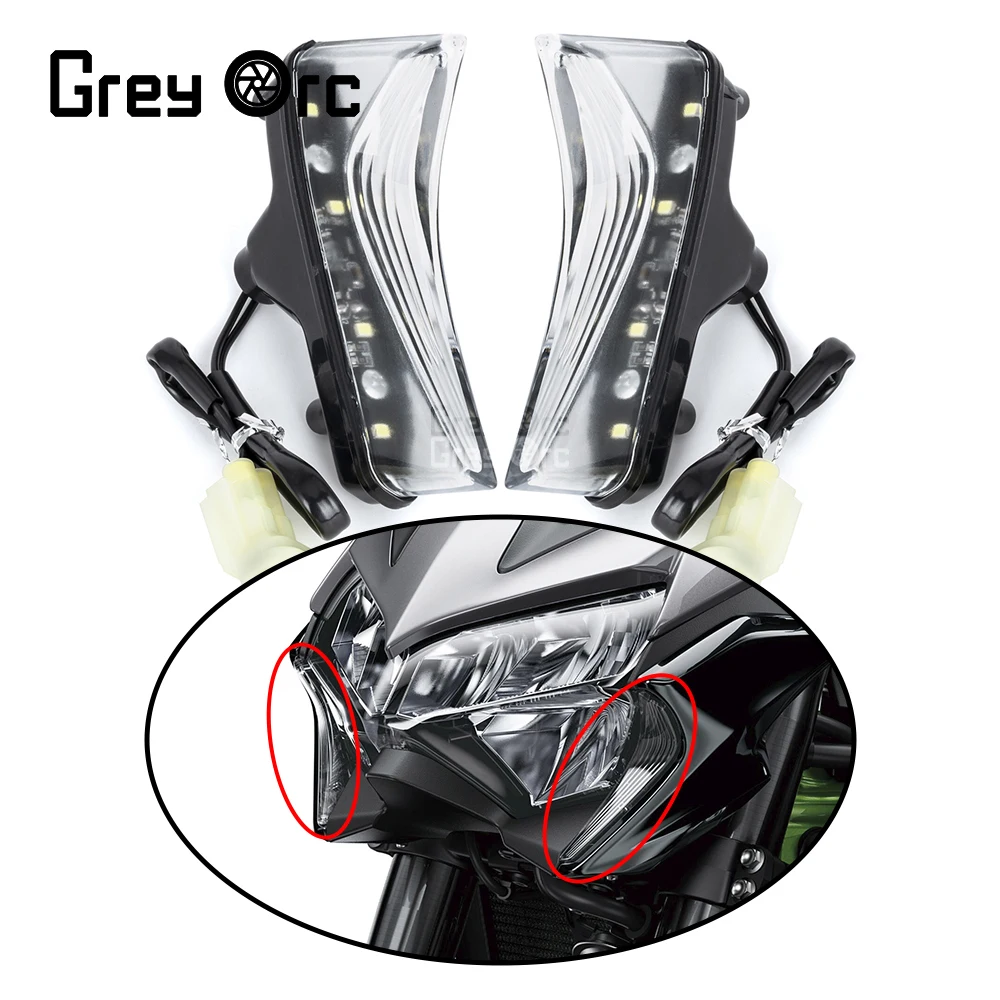

Motorcycle LED fog light with bracket Scooter Driving Lamp Headlight Auxiliary Spotlight Lamp For KAWASAKI Z900 2020-2022