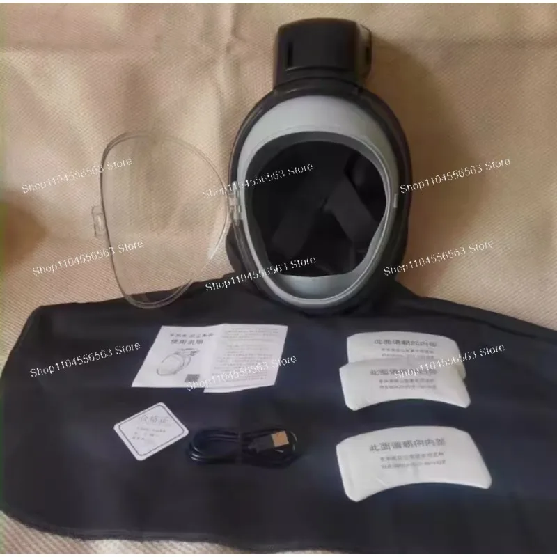 

Электрическая пылезащитная маска с подачей воздуха, пылезащитный колпачок для сбора риса и пшеницы, сельскохозяйственная промышленность, пескоструйная обработка, противопорочная пыль