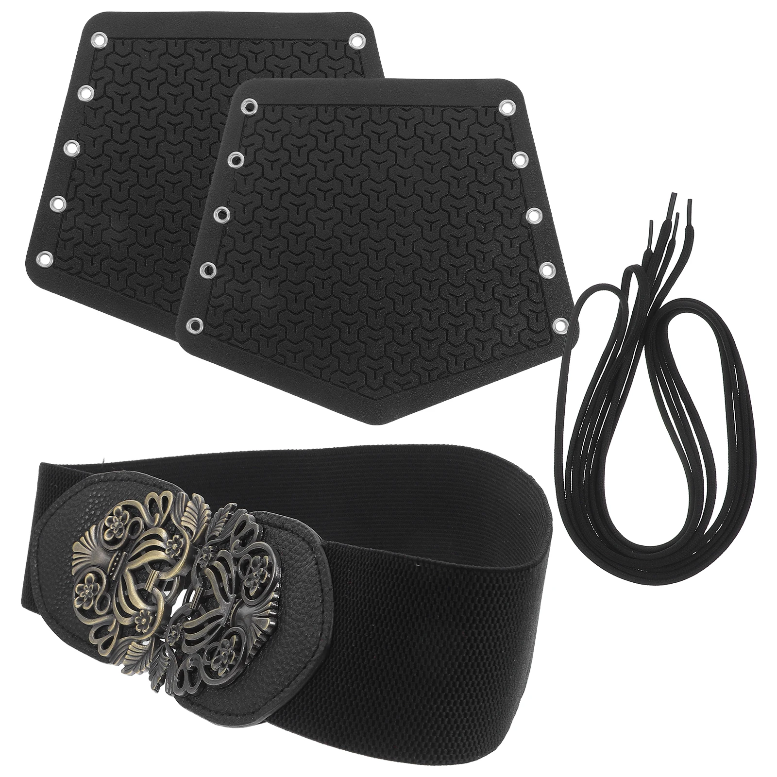 

1 Set Vintage Costume Accessories Wide Elastic Waist Fake Arm Guard For Halloween Medieval Party Cosplay Set Stretchy