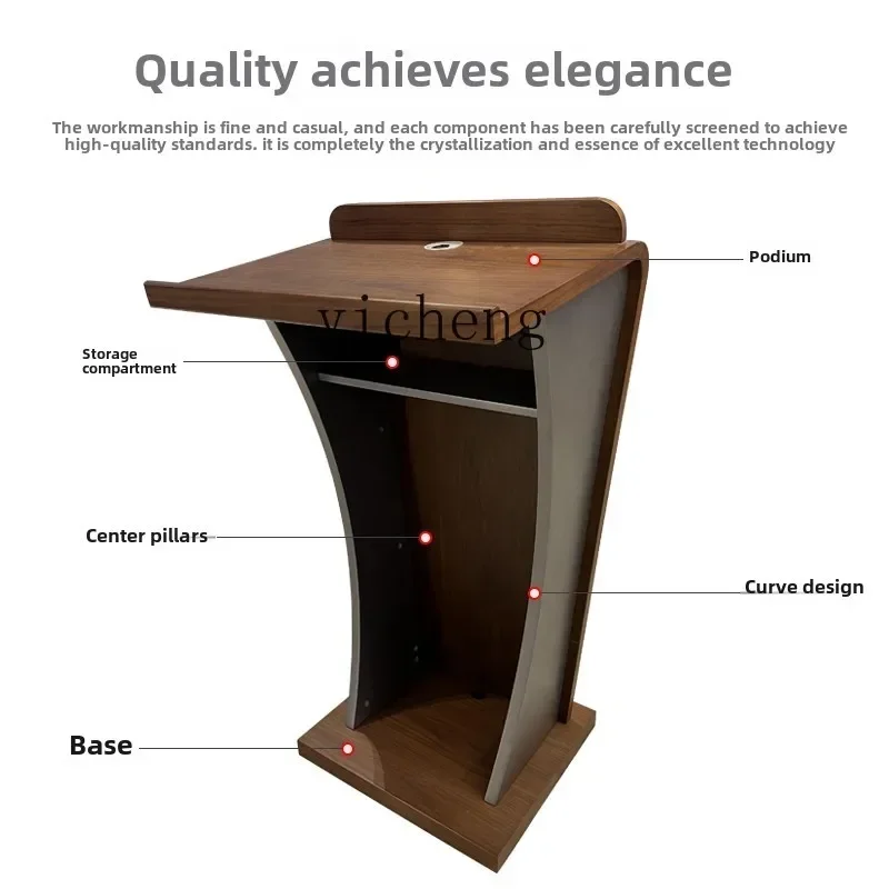 

F1 welcome desk lectern solid wood lectern simple modern conference room conference teacher