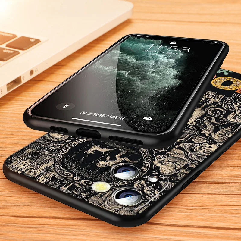 حافظة لهاتف ابل ايفون 14 13 12 11 XS XR X 8 7 6 6S 5 5s SE Pro Max Plus