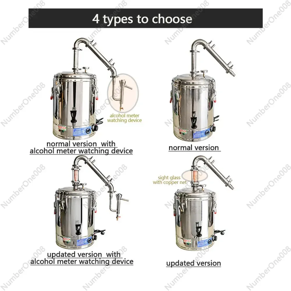 33L جديد المقطر الكحول المقطر معدات التقطير الكهربائية للنبيذ والبيرة آلة تخمير الكحول تدمير الكحول