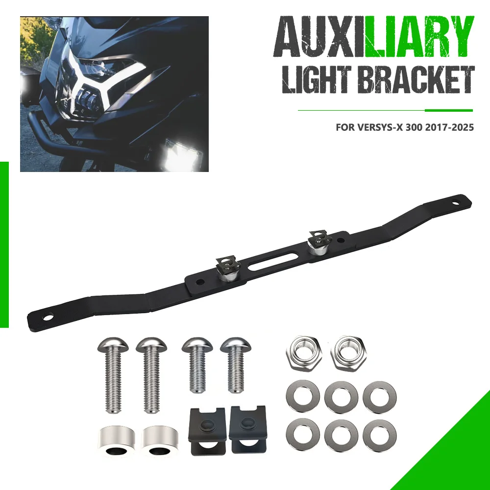 

FOR Kawasaki Versys-X 300 2017-2021-2022-2023-2024-2025 Motorcycle Accessories Fog lamp Spotlight Bracket Auxiliary Light Bar