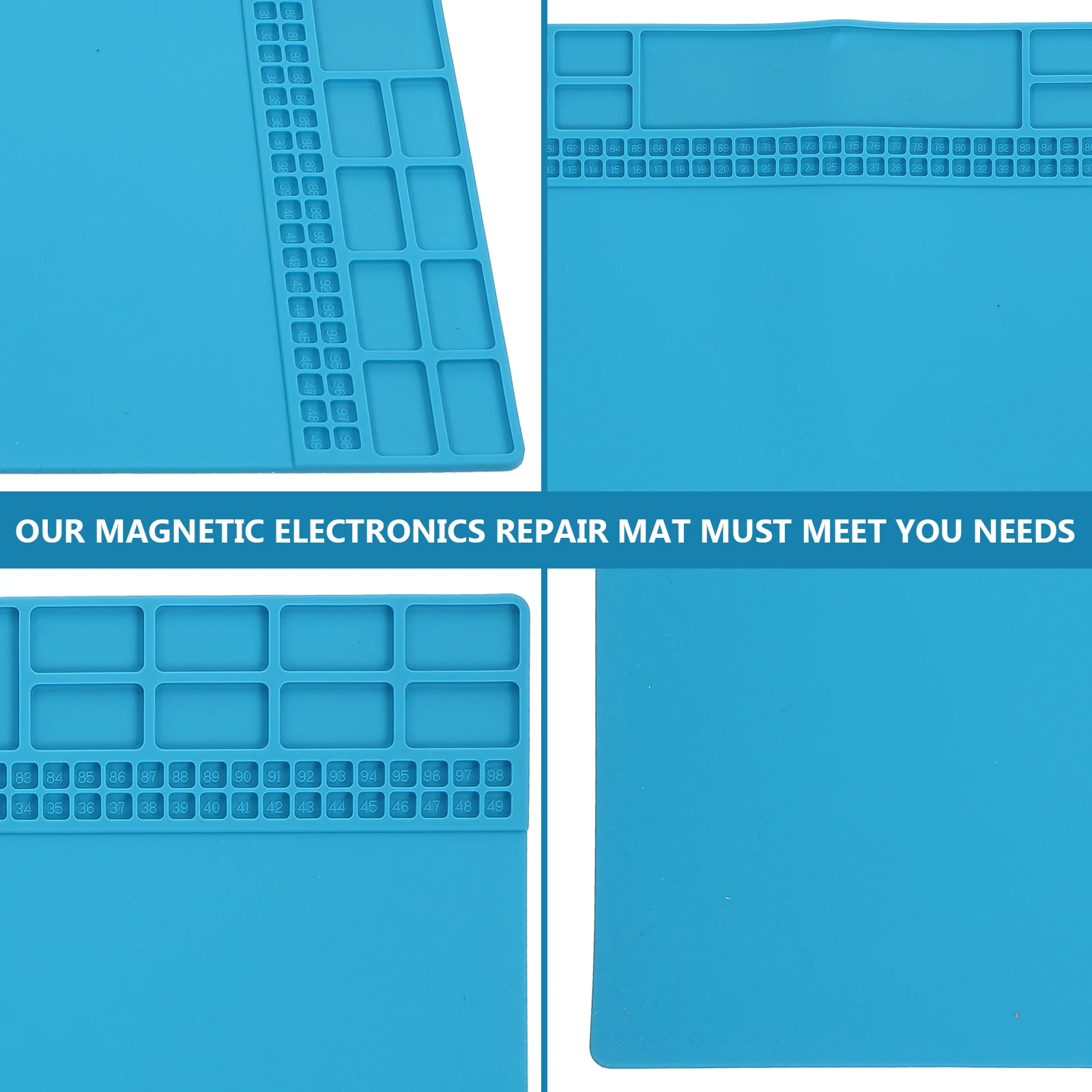 

Silicone Pad 1Pc Heat Resistant Durable Repair Mat Large Size Screw Storage Workshop soldering Projects