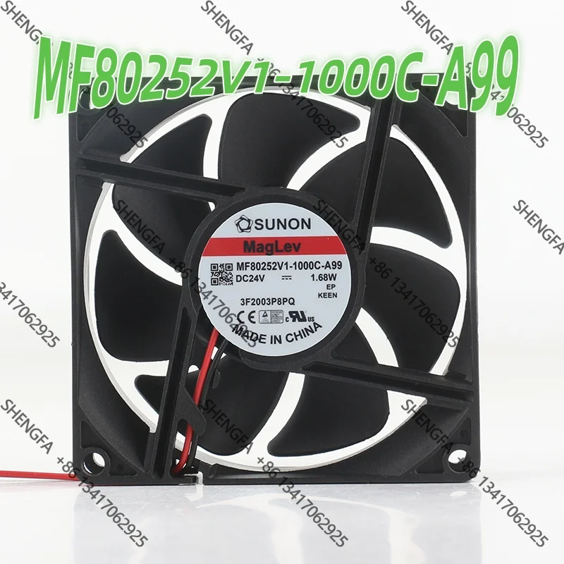 Original SUNON MF80252V1-1000C-A99 8025 80X80X25MM 24V 1.68W maglev inverter Mute two-wire Cooling Fan