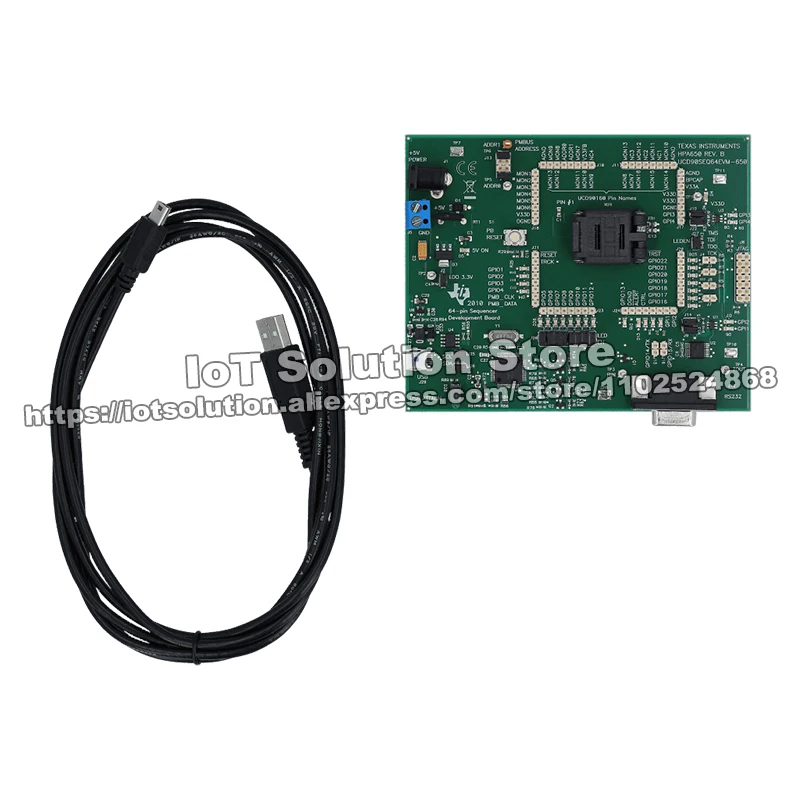 UCD90SEQ64EVM-650 Evaluation Module for UCD90xxx 64-pin Sequencer and System Health Monitor UCD90SEQ64EVM 650