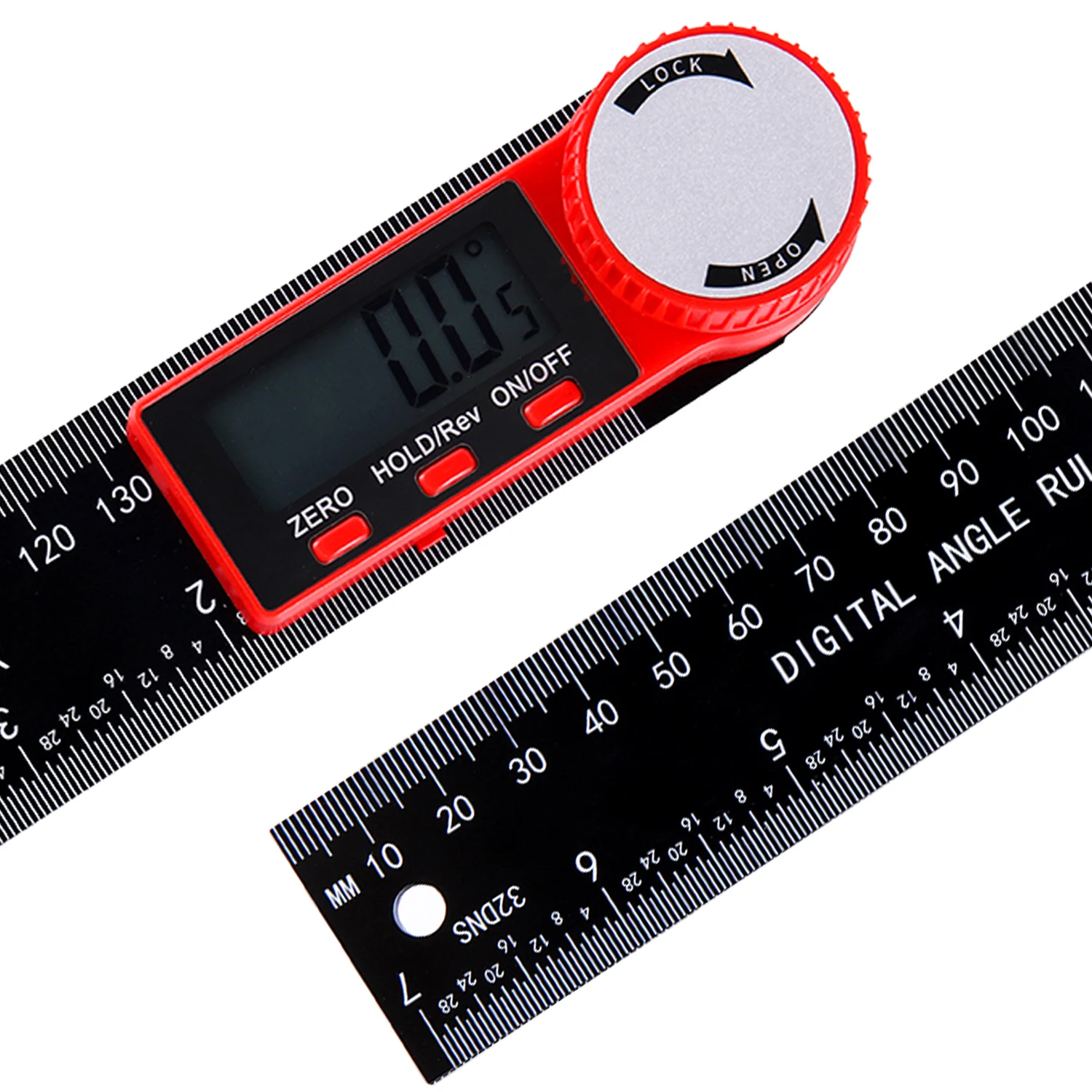 

1 PC 2 in 1 Digital Angle Detector Scale Suitable For Drawing Woodworking Measurement Tools High Accuracy Mutifunction Tools