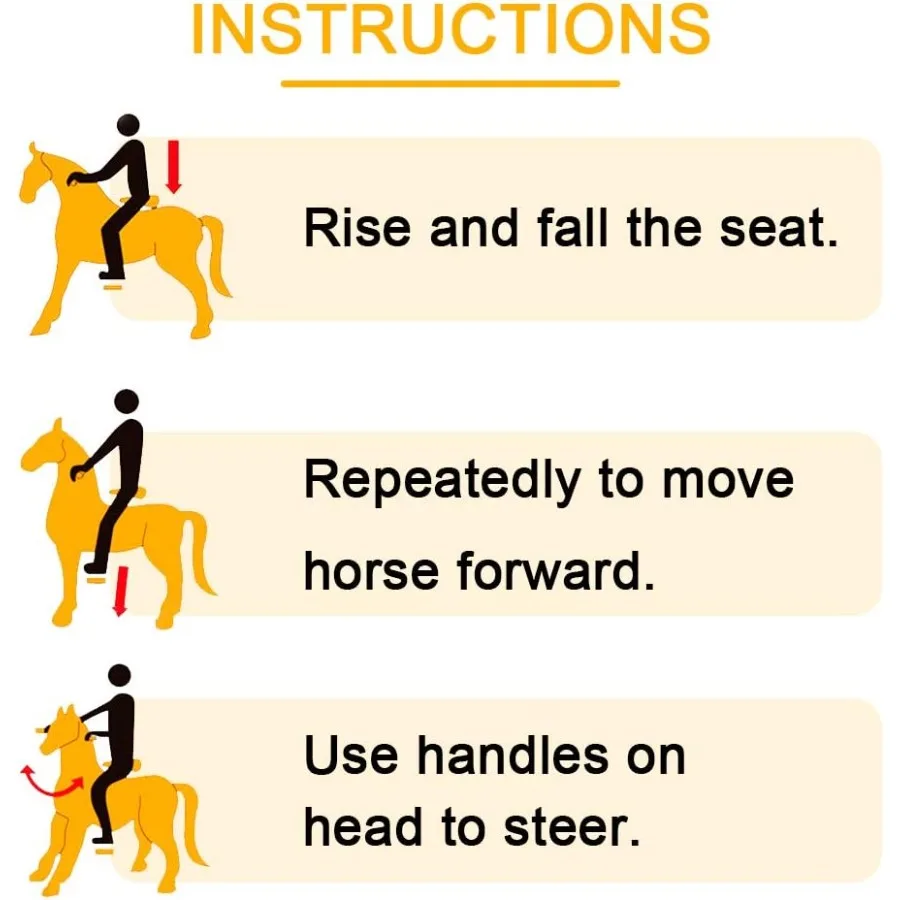 Paseo en caballo, caballo mecánico Natural, caballo para caminar Real, caballo pequeño de unicornio, caballo de montar de poni de felpa para niños de 36 años, marrón, 36 años