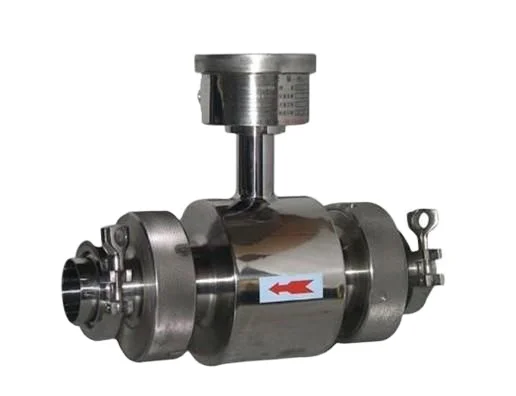 Misuratore di portata d'acqua magnetico con rivestimento in PTFE DN10-300 Misuratore di portata elettromagnetico IP65 con uscita 4-20 mA per la misurazione industriale