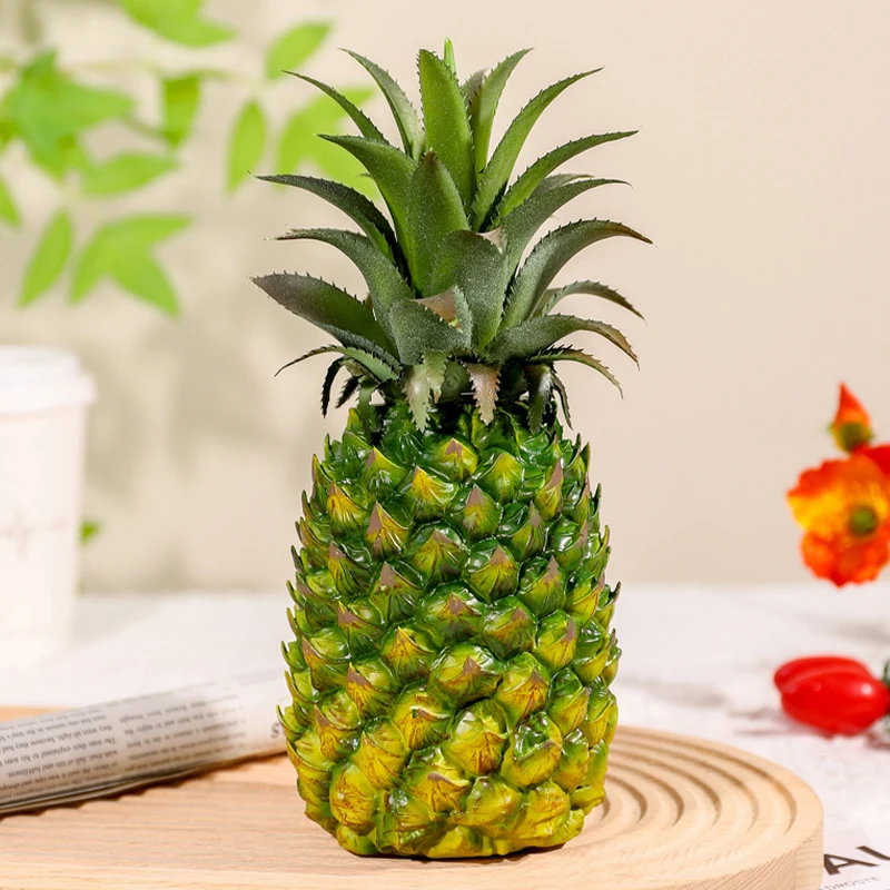 

Artificial Pineapple For Party Dessert Fruit Shop Decoration PVC Fake Fruit Photography Props Festive Party Decor Ornaments