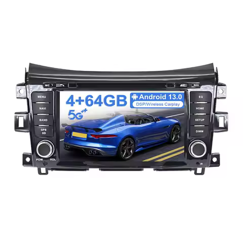 Android 13.0 4+64GB PX5 Car multimedia DVD Player GPS Radio For NISSAN NP300 Navara 2014 + GPS Navigation Stereo DSP Audio PX6