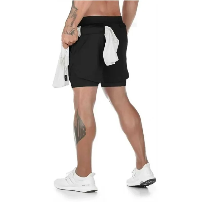 NEW Summer Gym Casual 2in1 Short Pants for Men Basketball Fitness Shorts Running Jogger Griffith and Guts Men Sweatpants Workout
