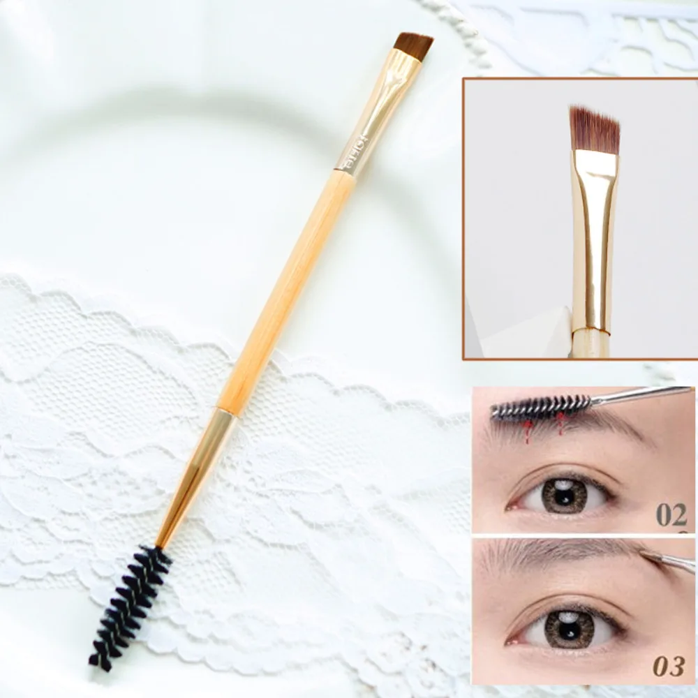 1 pz Pennello per sopracciglia obliquo per principianti Pennello per trucco Pennello per bellezza Pinceaux per occhi Strumenti per trucco Cosmetico