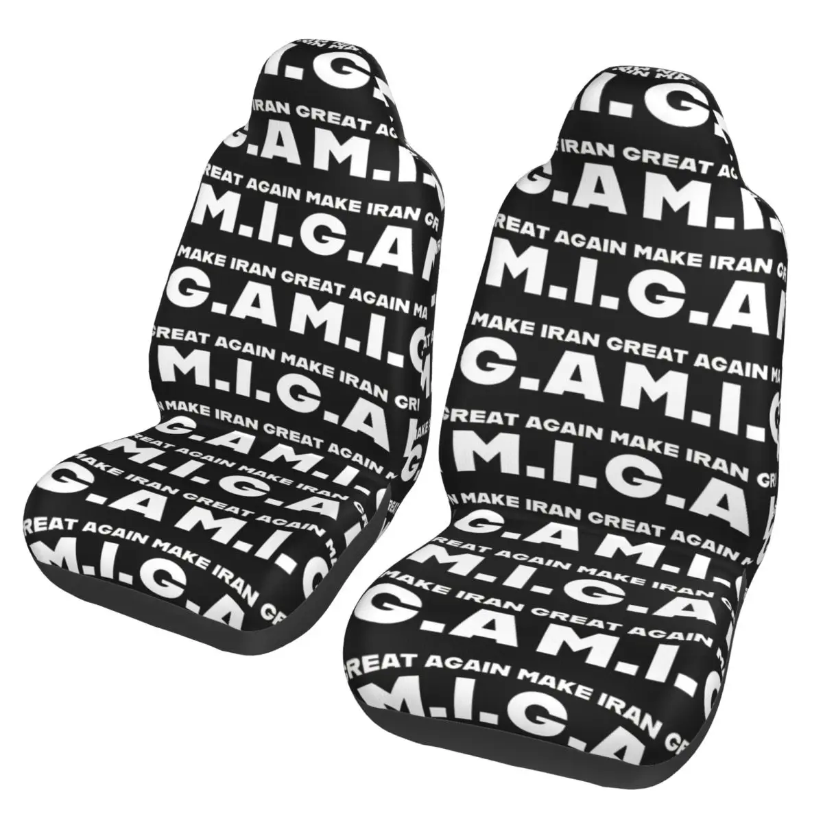 MIGA Make Iran Great Again Vintage Universal Car Seat Cover Waterproof Women Car Seat Cushion Fiber Seat Protector
