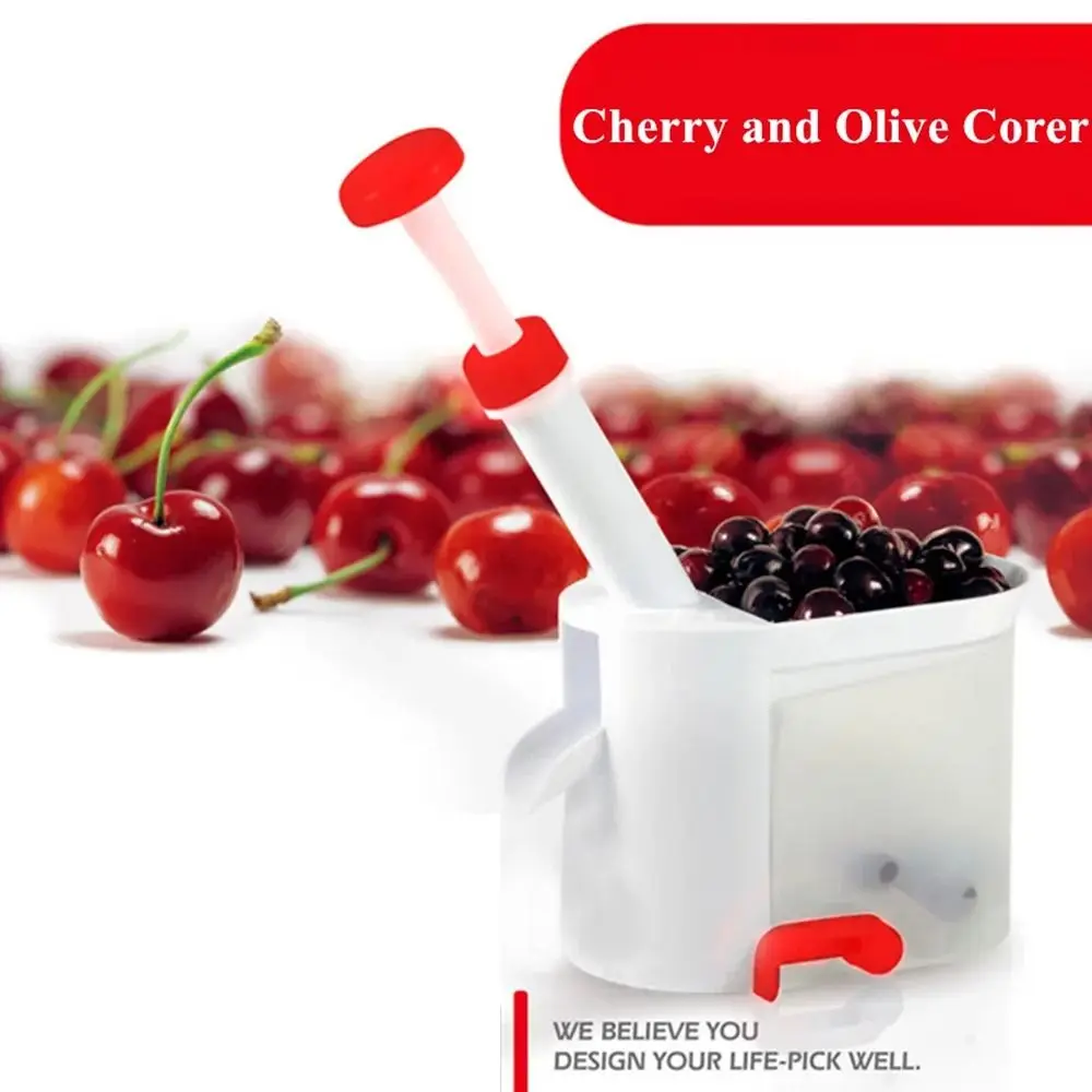 

Detachable Cherry Pitter Tool Convenient with Handle Olive Core Remover Time Saving Lock Design Cheery Pit Extraction Machine