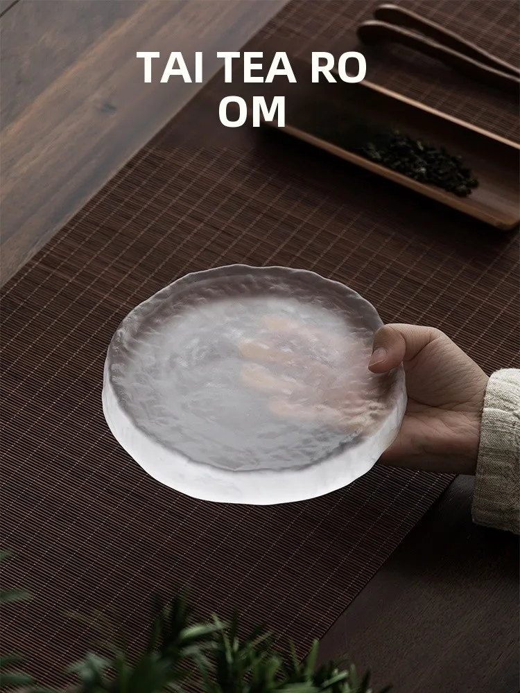 

Japanese Sle Tea Tray High End Zen Spirit Dry Bubble Table Pot Holder Tea Plate Pot Support Tea Tray Handmade Cerc