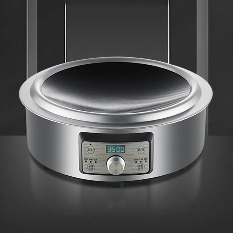 #~for3500W Concave Electric Stove Stainless Steel Induction Cooker Home Hot Pot Cooktop Commercial Grade Kitchen Appliance