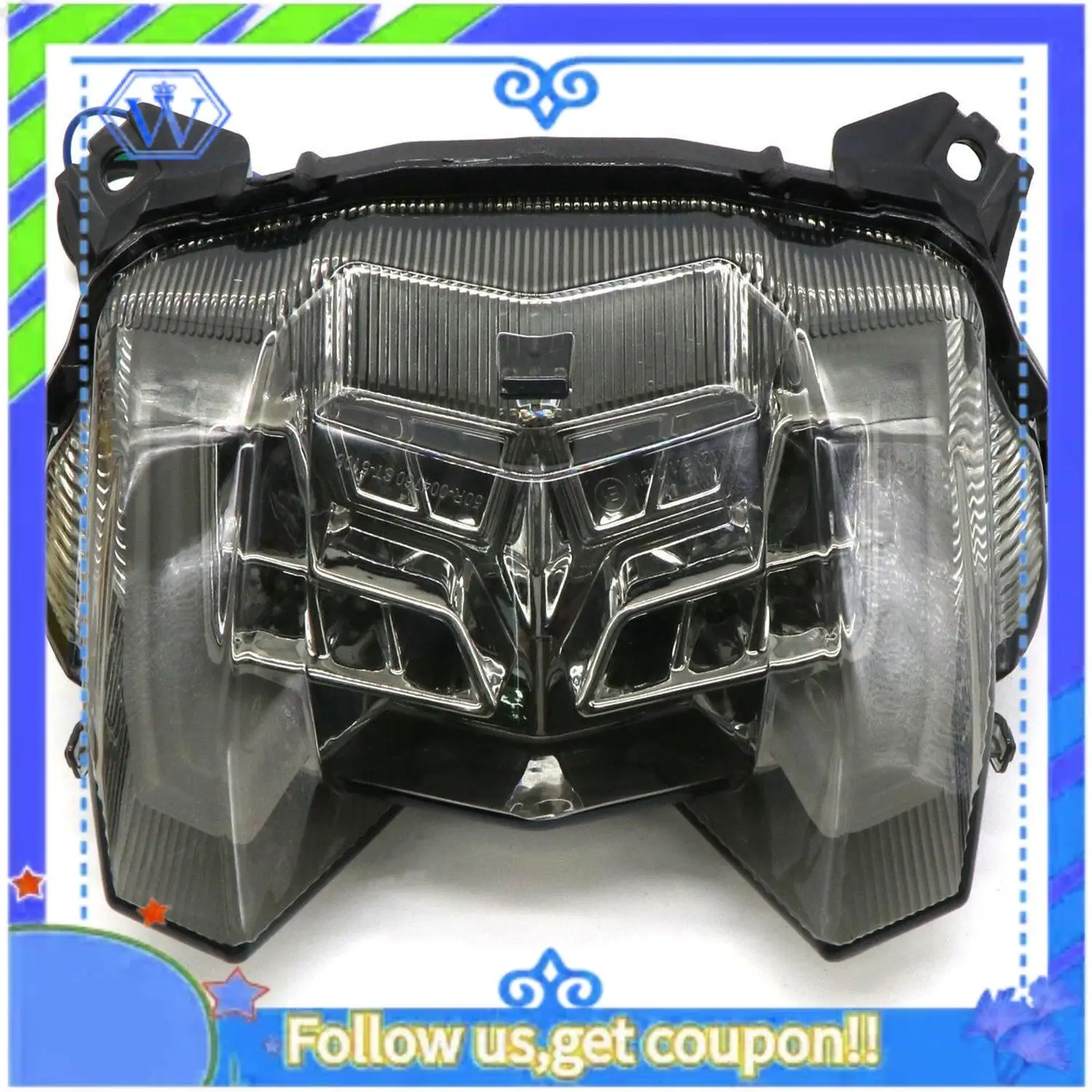 

M46K-Motorcycle Rear Tail Light Brake Turn Signals Tail Lights For MT-09 FZ-09 FZ09 MT09 2017-2019 Integrated LED Light M