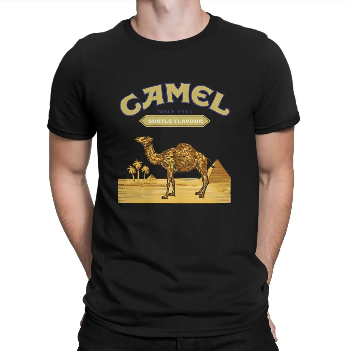 Camel Camel Cigarettes Cotton T Shirt Harajuku Homme Men's Tshirt O-Neck Streetwear