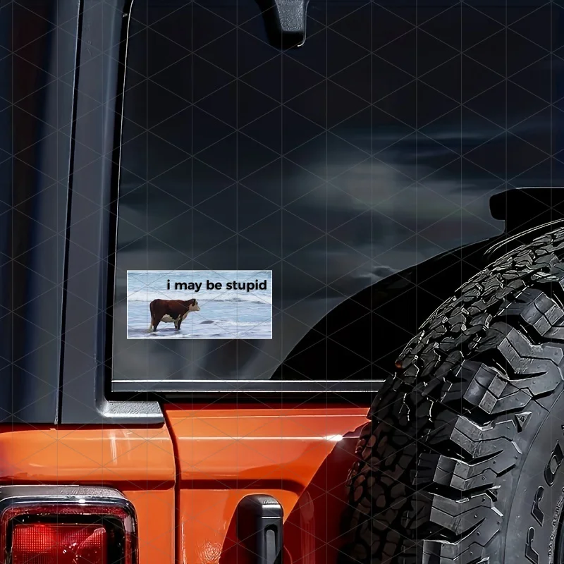 ملصقات سيارات روح الدعابة "يمكن أن أكون غبيًا" ذات طابع البنزين - ملصقات باب روح الدعابة للسيارات والشاحنات والشاحنات والشاحنات #4