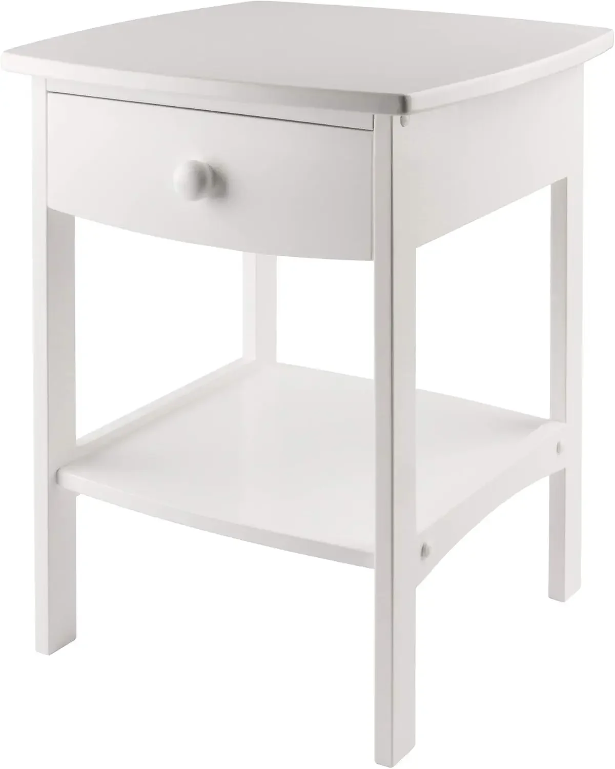 

Wood Claire Accent Table, White