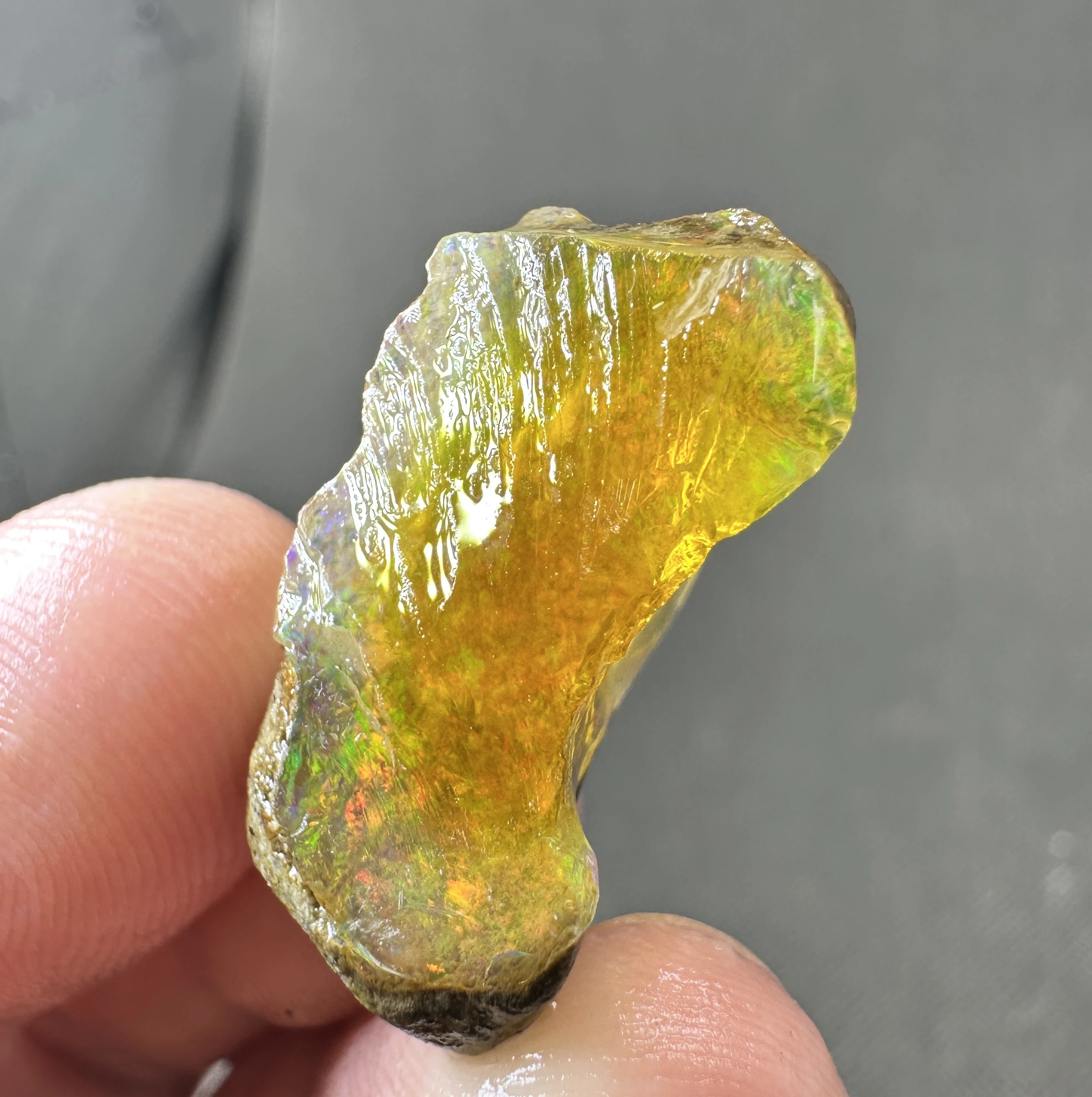 4 g Natural rare color Ethiopia water Opal gem mineral specimen