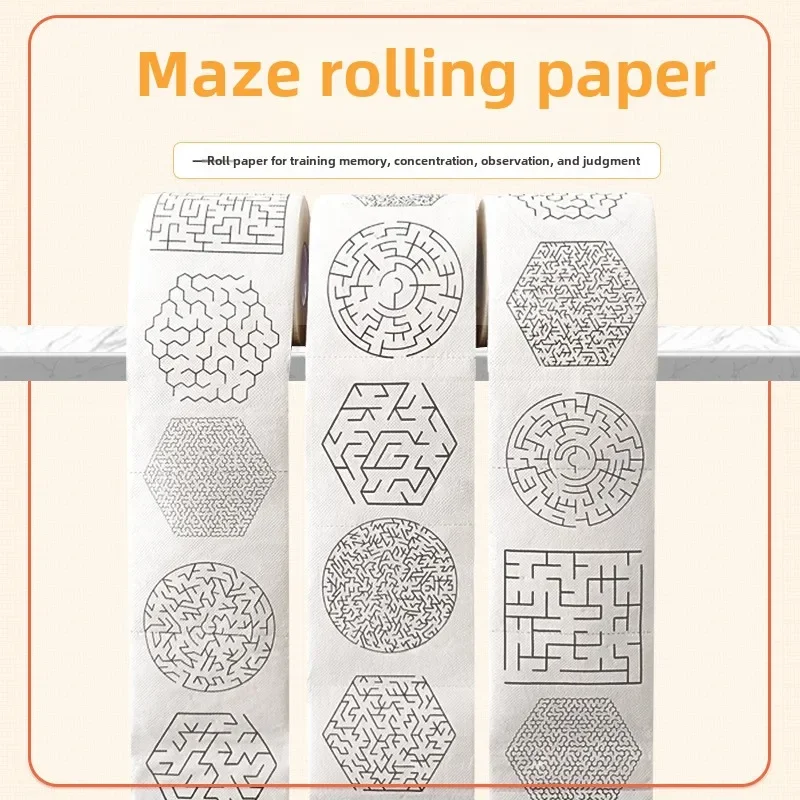 Servilletas de papel para fiestas con patrones de laberinto creativos para diversión y entretenimiento Servilletas rompecabezas personalizadas para estudiantes