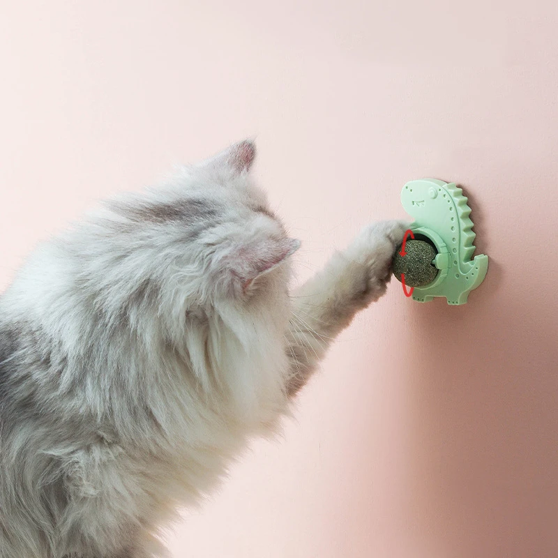 Natural Catnip Cat Wall Stick-on Ball Toy Candy Licking Treats Healthy Removes Hair Balls Cats Licking Balls Molar Catnip Snacks