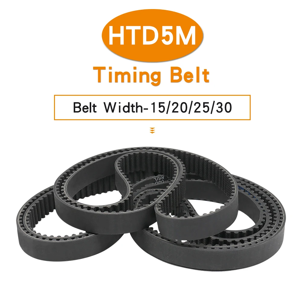 

Timing Belt HTD5M-1540/1550/1575/1585/1595/1600/1615/1680/1690/1700/1720 Closed Loop Rubber Synchronous Belt With 15/20/25/30mm