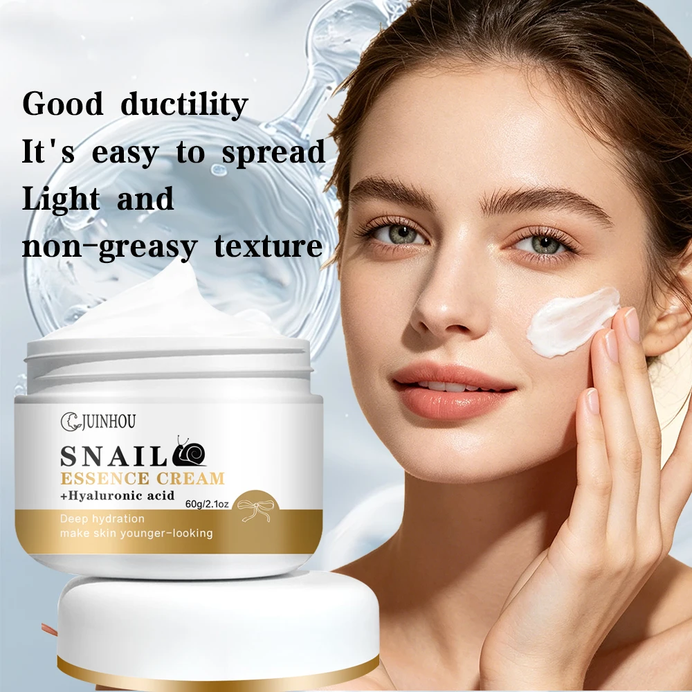 JUINHOU Snail Moisturizing Skincare Face Cream Make Skin Younger-looking Deep Hydration Skin Care Brighten Skin Daily Use